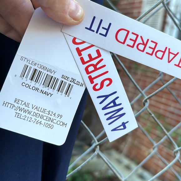 NWT Scrubaid Blue Tapered Fit Four Way Stretch Scrub Pants Nursing Uniform 2XL - Picture 6 of 16